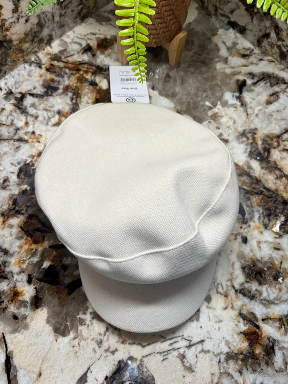 Time and Tru White Fisherman Cap - Picture 4 of 8